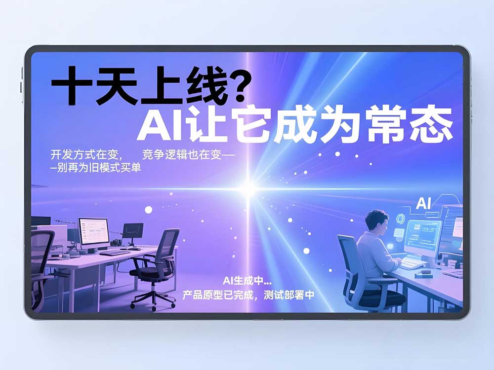 为什么你还在花十万做APP，而有人十天就上线了？